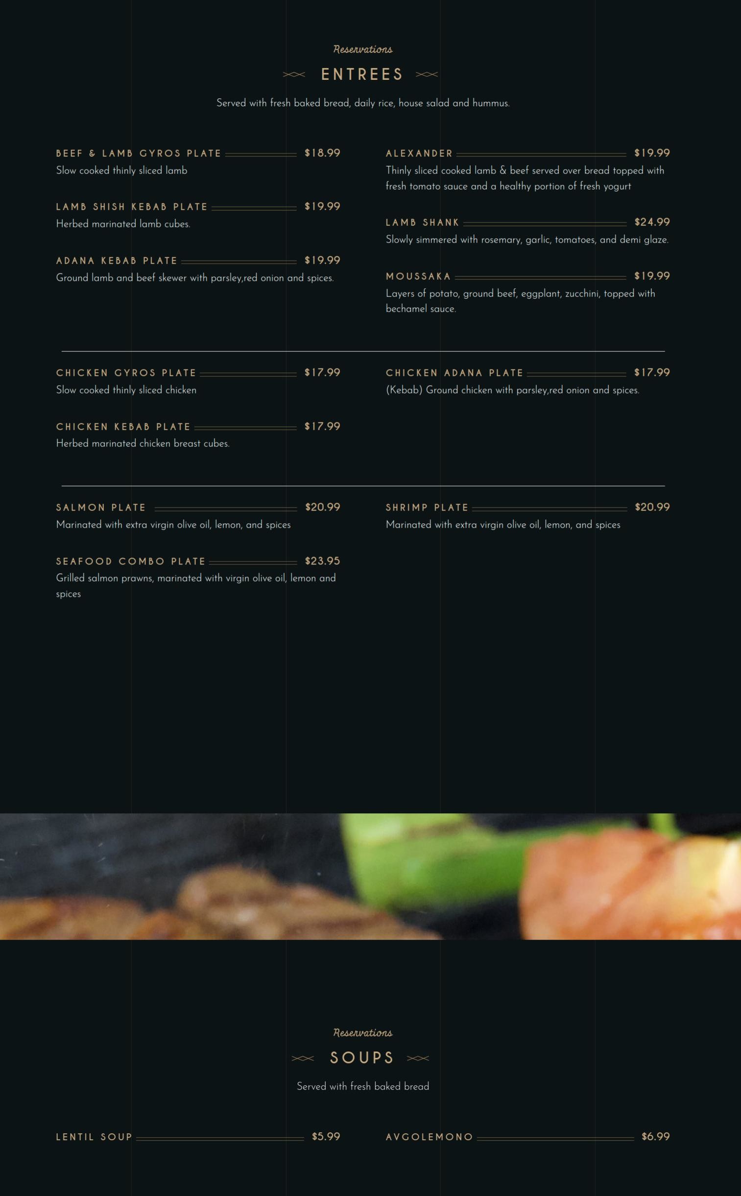 Truva Mediterranean Grill menus in Pleasanton, California, United States